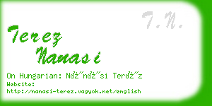 terez nanasi business card